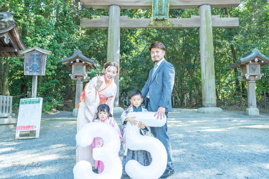 七五三撮影　大神神社　　出張撮影