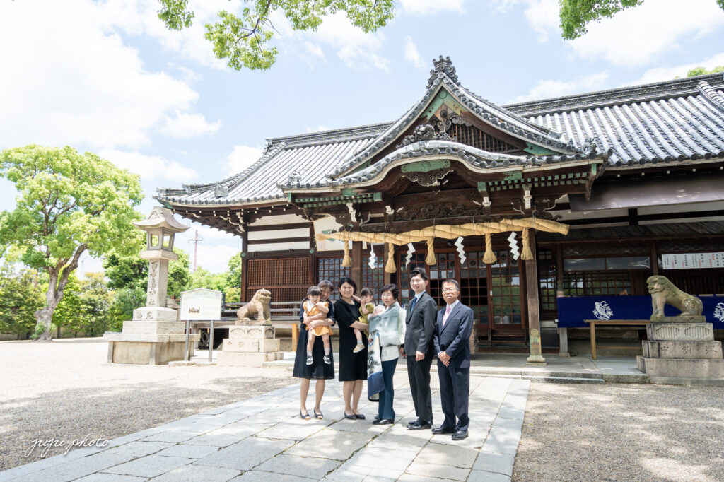 お宮参り　百舌鳥八幡宮