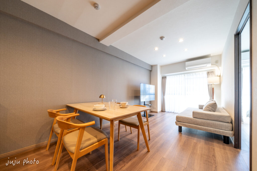 リビング 民泊撮影